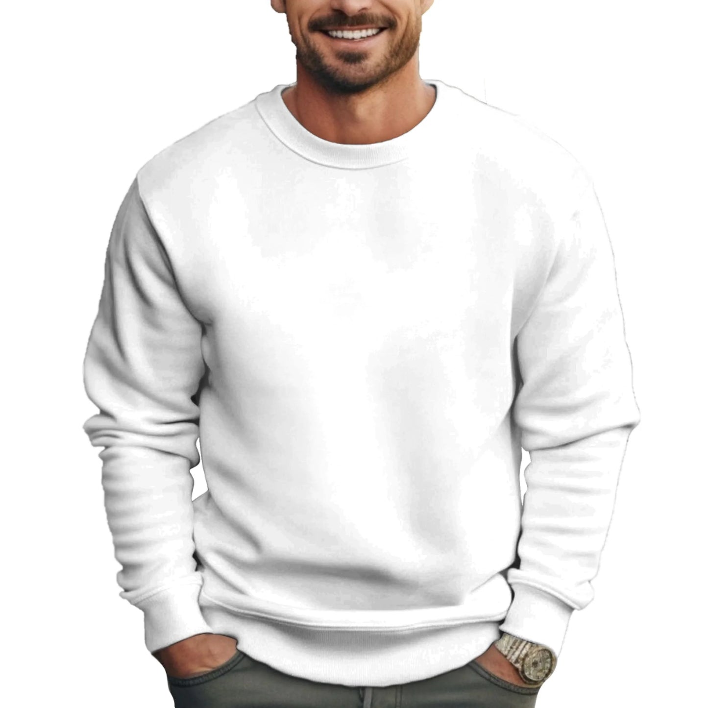 Man Sweatshirt Mockup-f