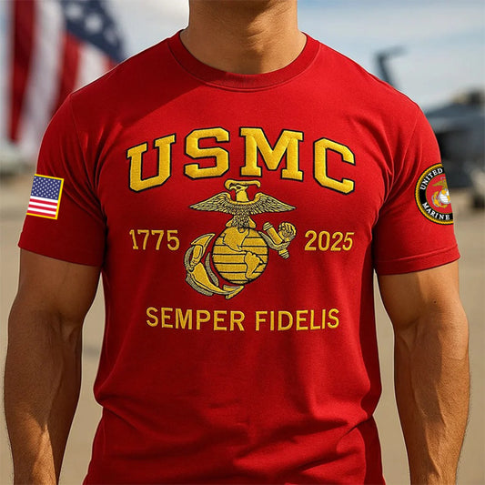 250th Anniversary Marine Corps Shirt, Gifts For Marine Veteran, Gifts On Father's Day, Veterans Day.