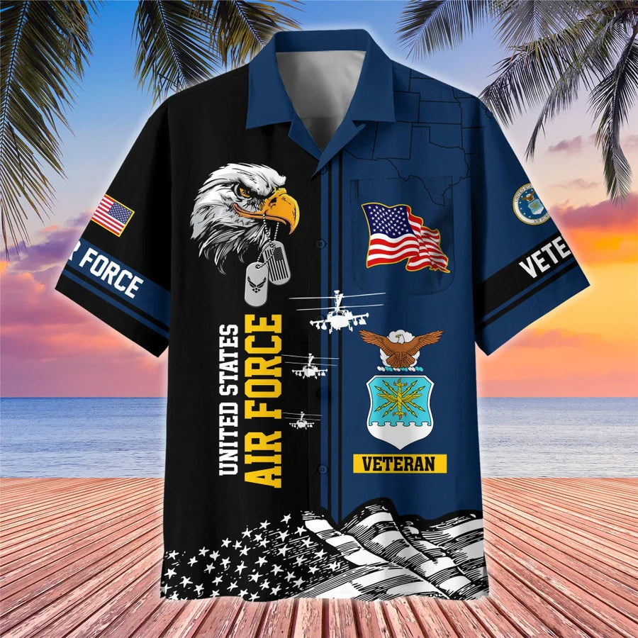 Premium US Veterans Hawaiian Shirt With Pocket Gifts For US Veterans, Gifts On Independence Day, Veterans Day.