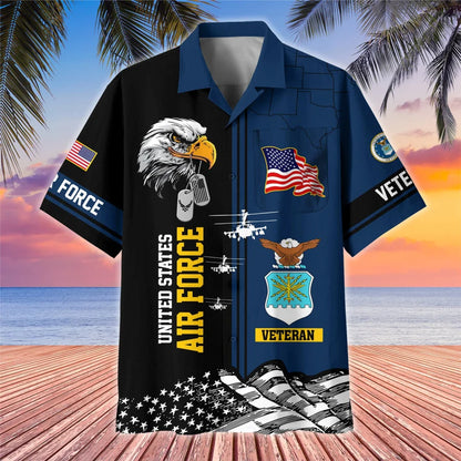 Premium US Veterans Hawaiian Shirt With Pocket Gifts For US Veterans, Gifts On Independence Day, Veterans Day.