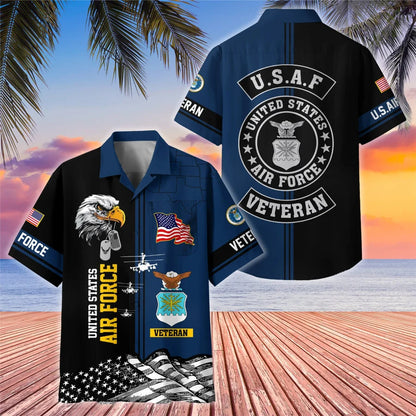 Premium US Veterans Hawaiian Shirt With Pocket Gifts For US Veterans, Gifts On Independence Day, Veterans Day.