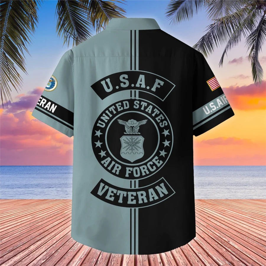 Premium US Veterans Hawaiian Shirt With Pocket Gifts For US Veterans, Gifts On Independence Day, Veterans Day.