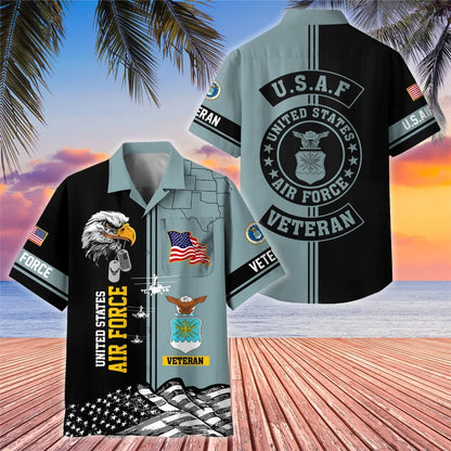 Premium US Veterans Hawaiian Shirt With Pocket Gifts For US Veterans, Gifts On Independence Day, Veterans Day.