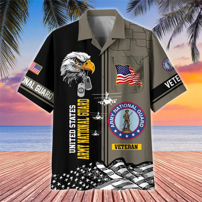 Premium US Veterans Hawaiian Shirt With Pocket Gifts For US Veterans, Gifts On Independence Day, Veterans Day.
