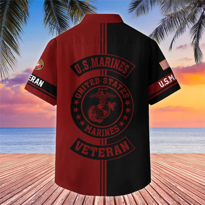 Premium US Veterans Hawaiian Shirt With Pocket Gifts For US Veterans, Gifts On Independence Day, Veterans Day.