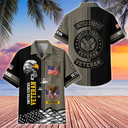Premium US Veterans Hawaiian Shirt With Pocket Gifts For US Veterans, Gifts On Independence Day, Veterans Day.