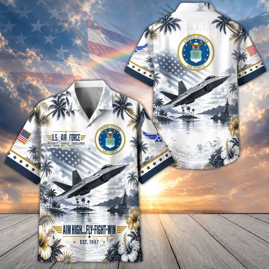 Premium US Veterans Hawaiian Shirt Gifts For US Veterans, Gifts For Father's Day, Veterans Day.
