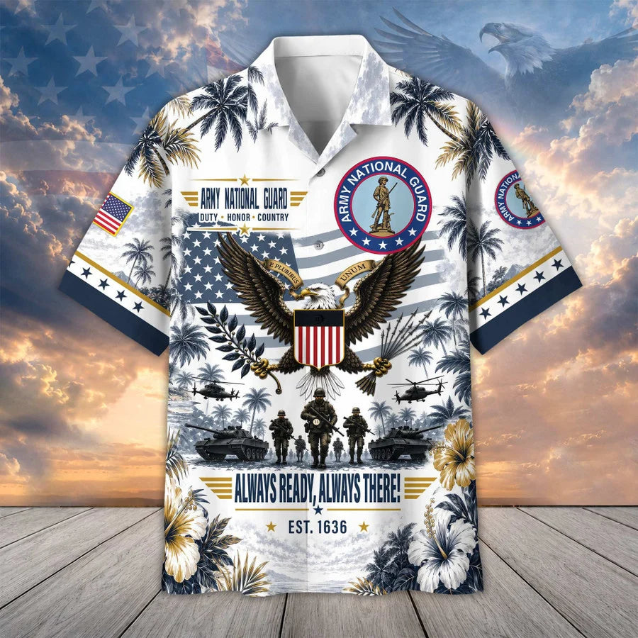 Premium US Veterans Hawaiian Shirt Gifts For US Veterans, Gifts For Father's Day, Veterans Day.