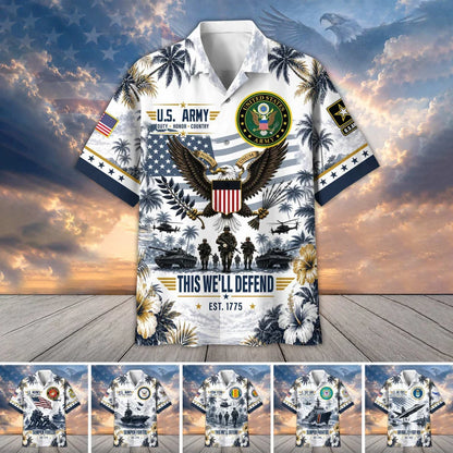 Premium US Veterans Hawaiian Shirt Gifts For US Veterans, Gifts For Father's Day, Veterans Day.