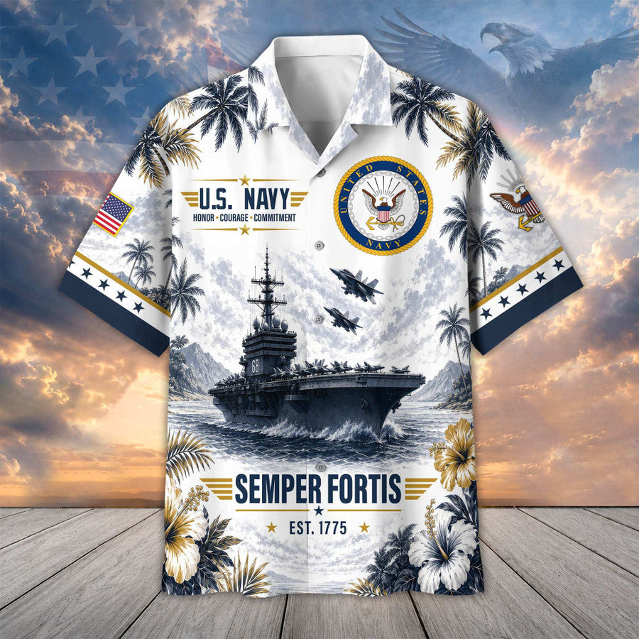 Premium US Veterans Hawaiian Shirt Gifts For US Veterans, Gifts For Father's Day, Veterans Day.