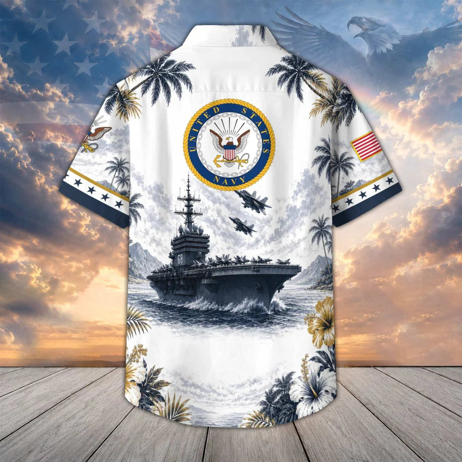 Premium US Veterans Hawaiian Shirt Gifts For US Veterans, Gifts For Father's Day, Veterans Day.