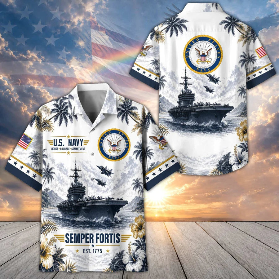 Premium US Veterans Hawaiian Shirt Gifts For US Veterans, Gifts For Father's Day, Veterans Day.