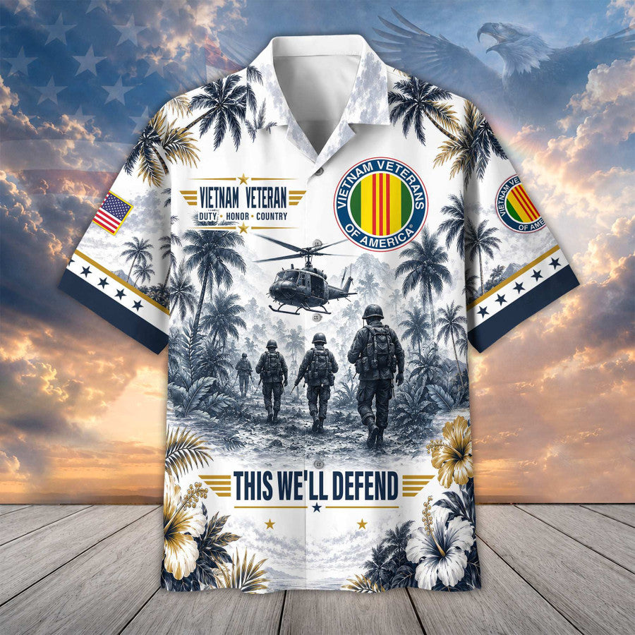 Premium US Veterans Hawaiian Shirt Gifts For US Veterans, Gifts For Father's Day, Veterans Day.