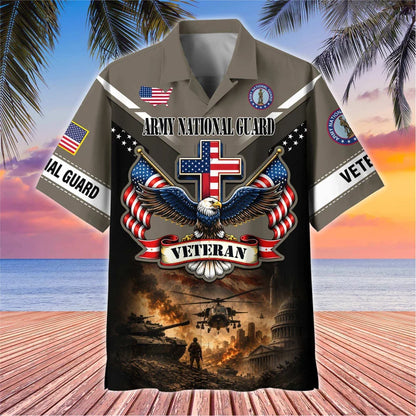 Premium US Veterans Hawaiian Shirt, Gifts For Father's Day, Gifts For US Veterans