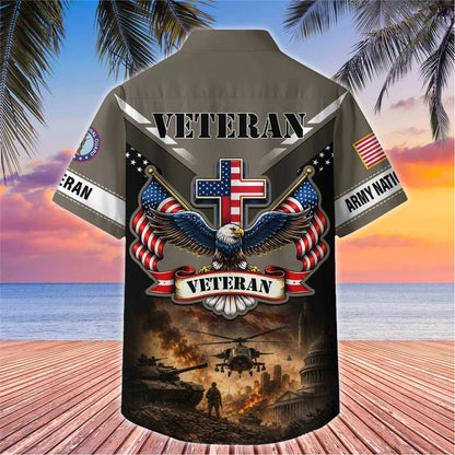 Premium US Veterans Hawaiian Shirt, Gifts For Father's Day, Gifts For US Veterans