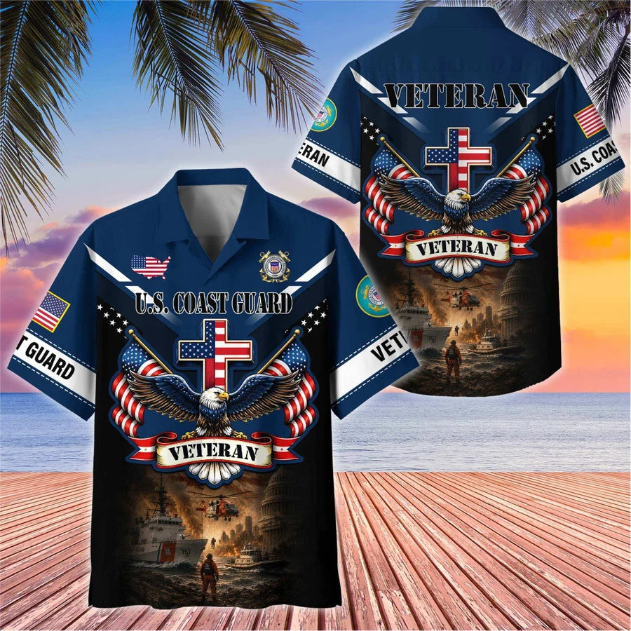 Premium US Veterans Hawaiian Shirt, Gifts For Father's Day, Gifts For US Veterans