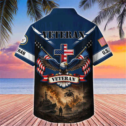 Premium US Veterans Hawaiian Shirt, Gifts For Father's Day, Gifts For US Veterans