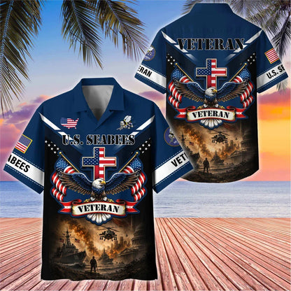 Premium US Veterans Hawaiian Shirt, Gifts For Father's Day, Gifts For US Veterans