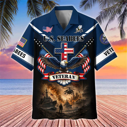 Premium US Veterans Hawaiian Shirt, Gifts For Father's Day, Gifts For US Veterans