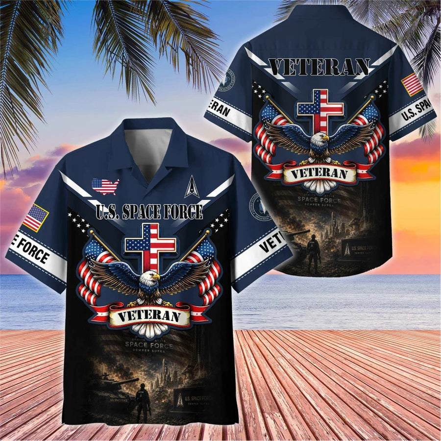 Premium US Veterans Hawaiian Shirt, Gifts For Father's Day, Gifts For US Veterans