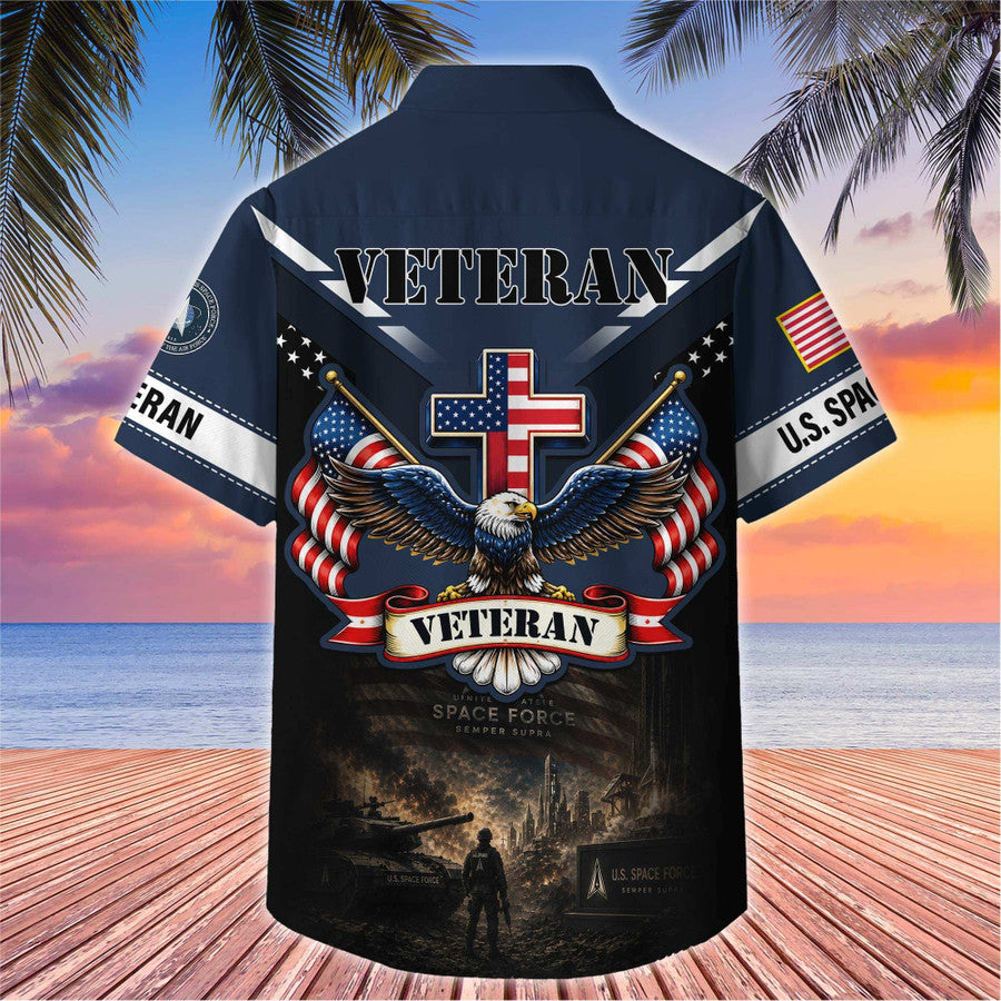 Premium US Veterans Hawaiian Shirt, Gifts For Father's Day, Gifts For US Veterans