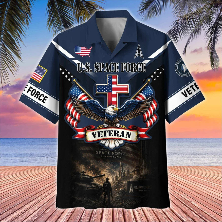 Premium US Veterans Hawaiian Shirt, Gifts For Father's Day, Gifts For US Veterans