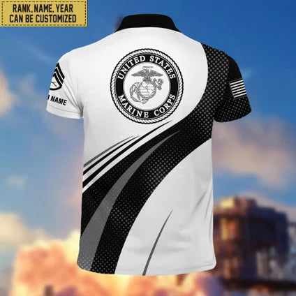 Premium US Veterans Polo Shirt, Gifts For US Veterans, Gifts On Father's Day, Veterans Day.