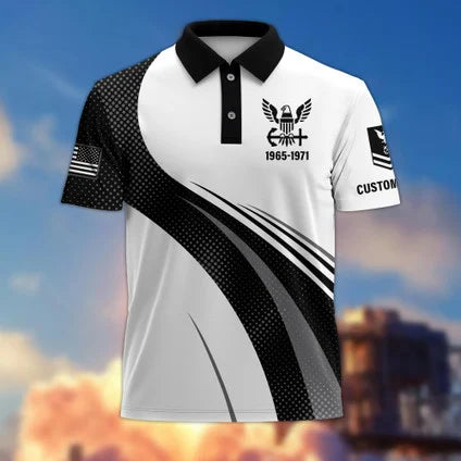 Premium US Veterans Polo Shirt, Gifts For US Veterans, Gifts On Father's Day, Veterans Day.