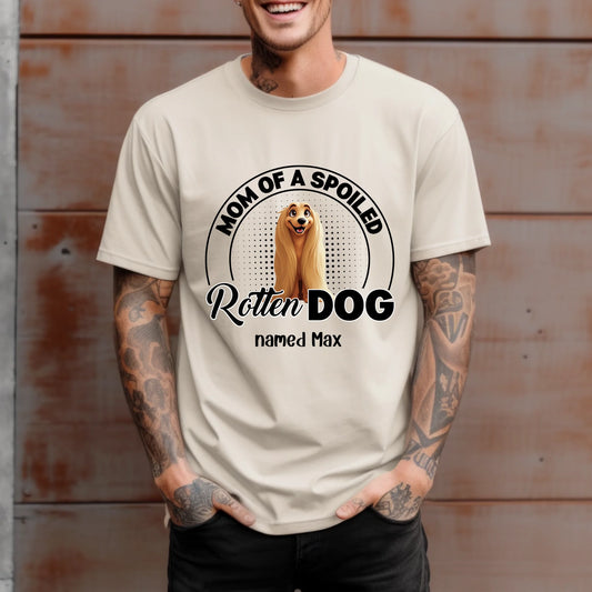 Personalized Dog Dad & Dog Mom T-Shirt – Custom Pet Breed & Name Shirt – Gift for Dog Lovers