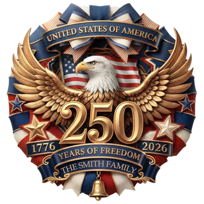 Home Of Freedom Since 1776 - Personalized Custom Wood Sign