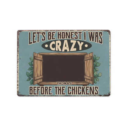 I Was Fine Before - Personalized Custom Metal Sign