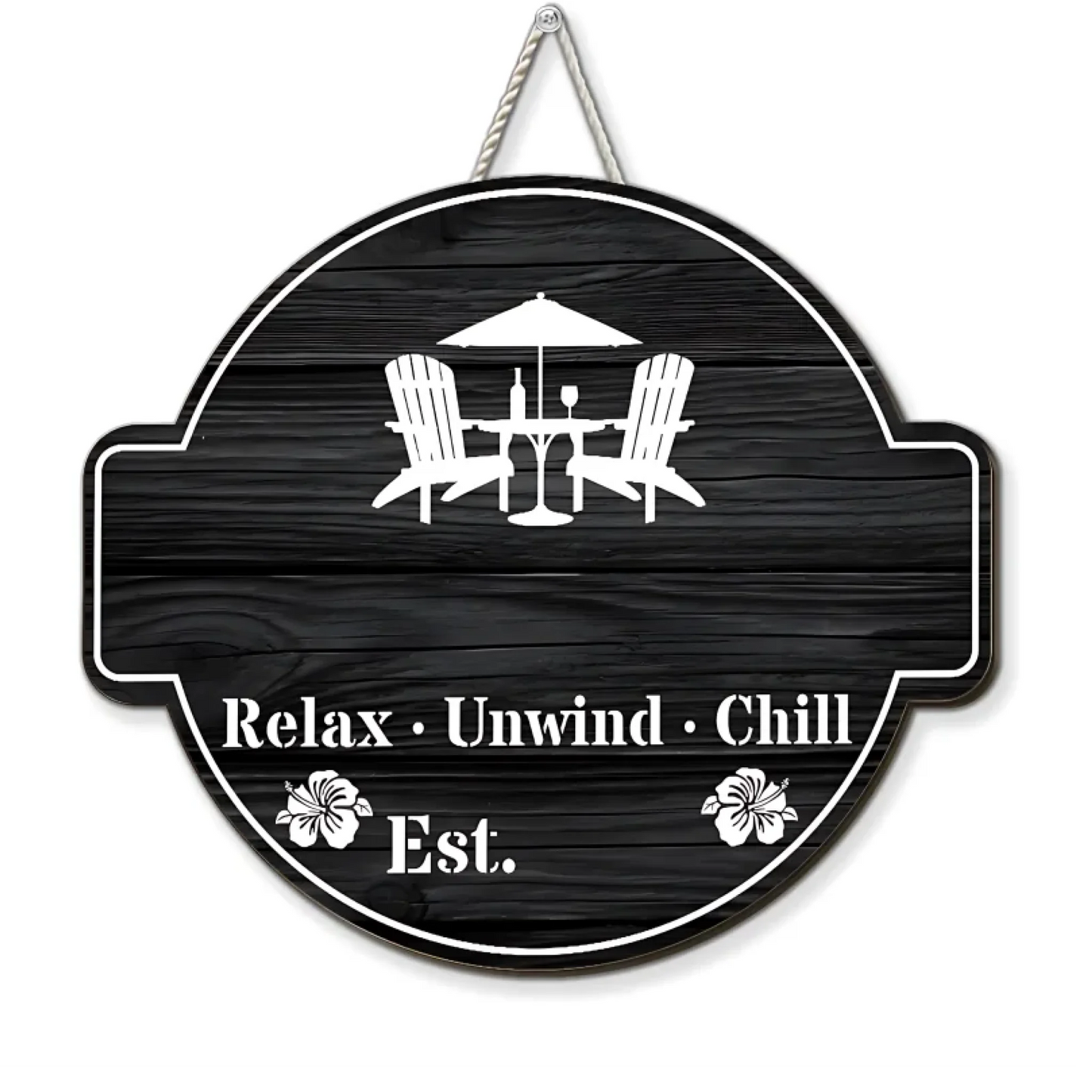 Welcome To Our Backyard Oasis - Personalized Custom Wood Sign