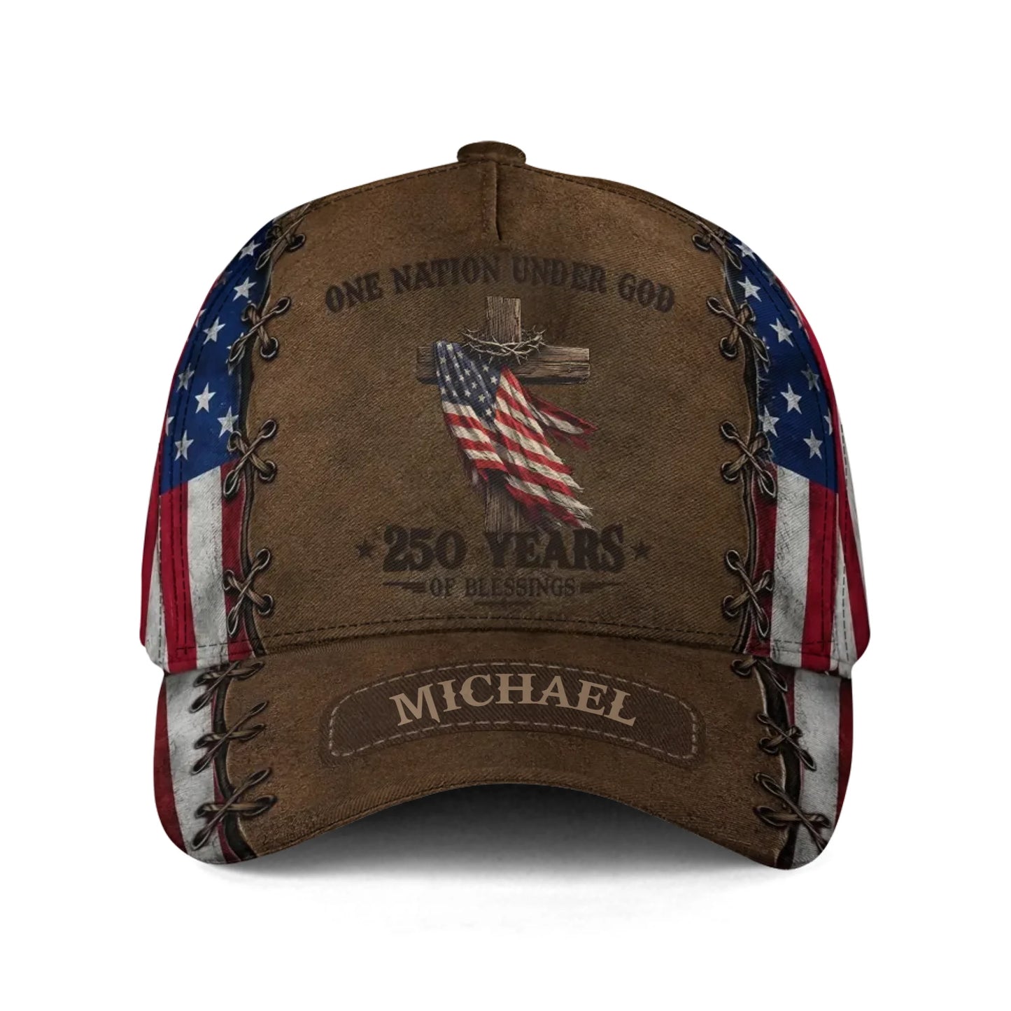 Personalized One Nation Under God Classic Cap