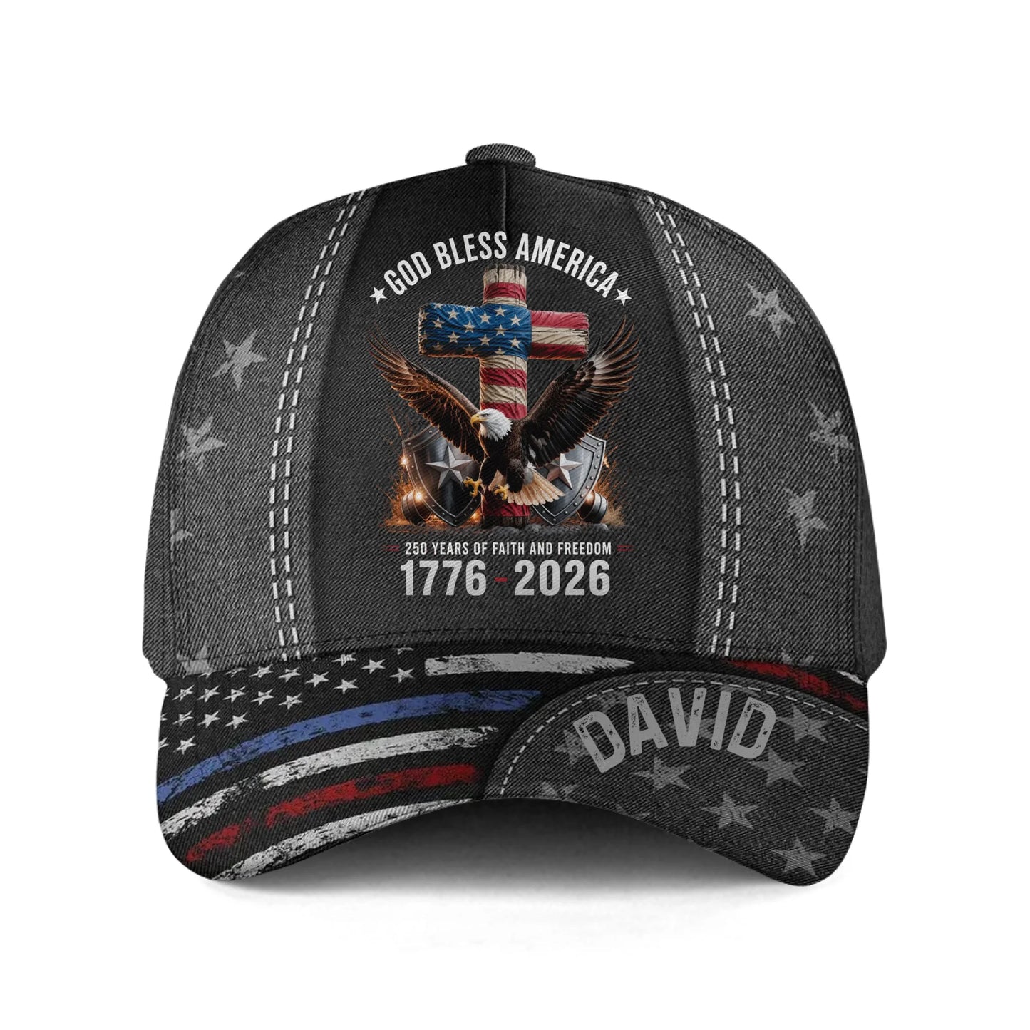 Personalized God Bless America Classic Cap
