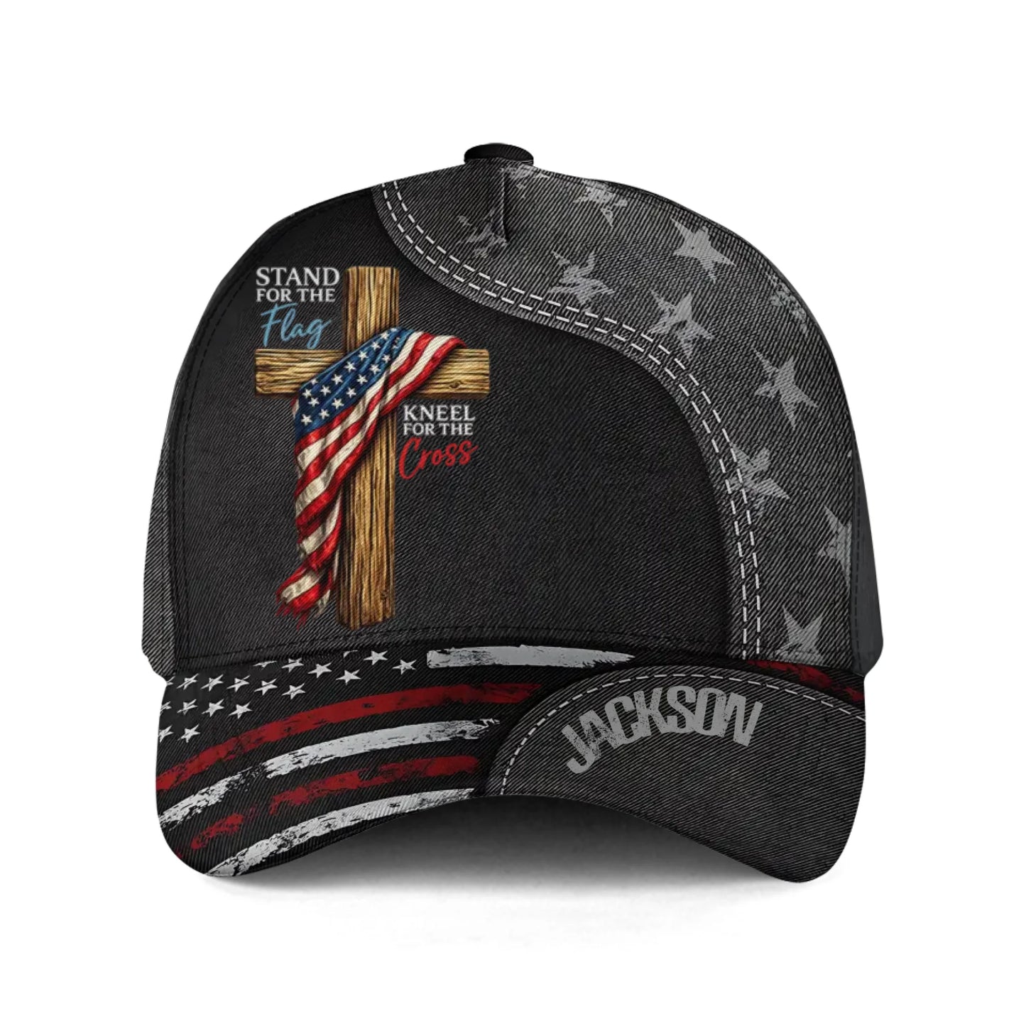 Personalized Stand For The Flag Kneel For The Cross Classic Cap