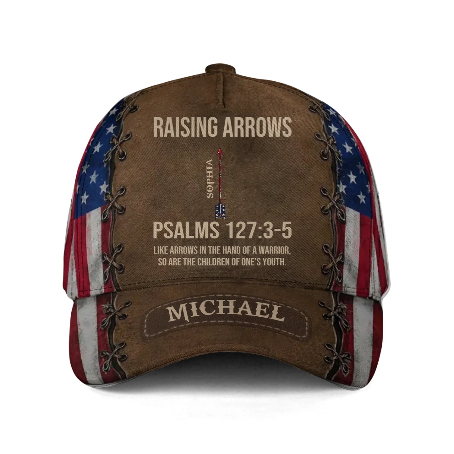 Personalized Raising Arrows Sign with Kids Name Classic Cap