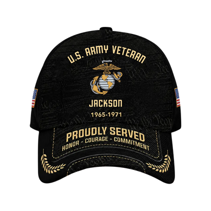 Personalized US Veteran Classic Cap