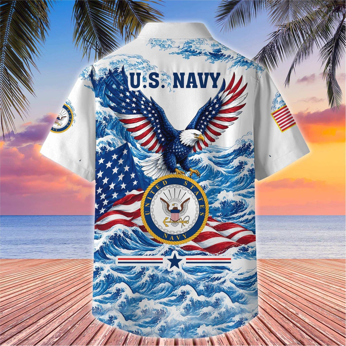 Premium US Veterans Hawaiian Shirt, Gifts For US Veterans, Gifts For Father's Day, Veterans Day.
