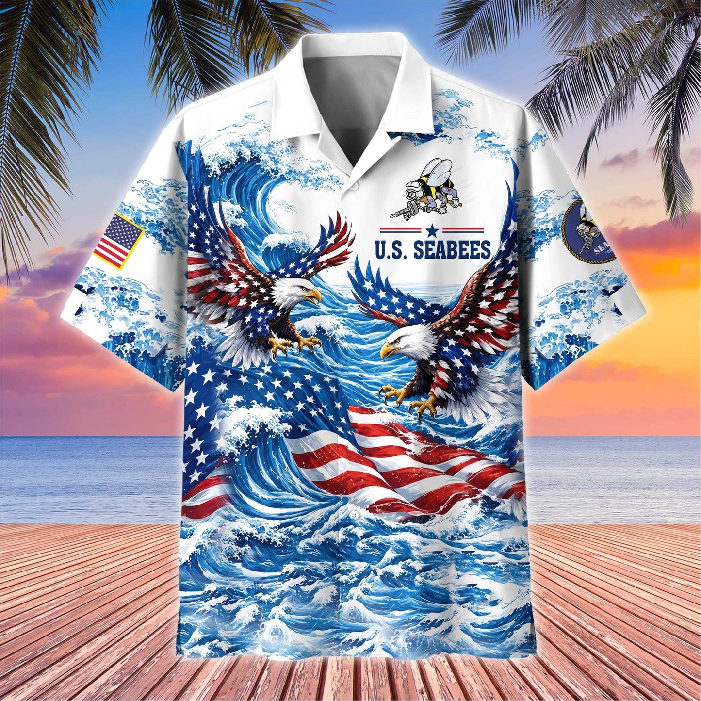 Premium US Veterans Hawaiian Shirt, Gifts For US Veterans, Gifts For Father's Day, Veterans Day.