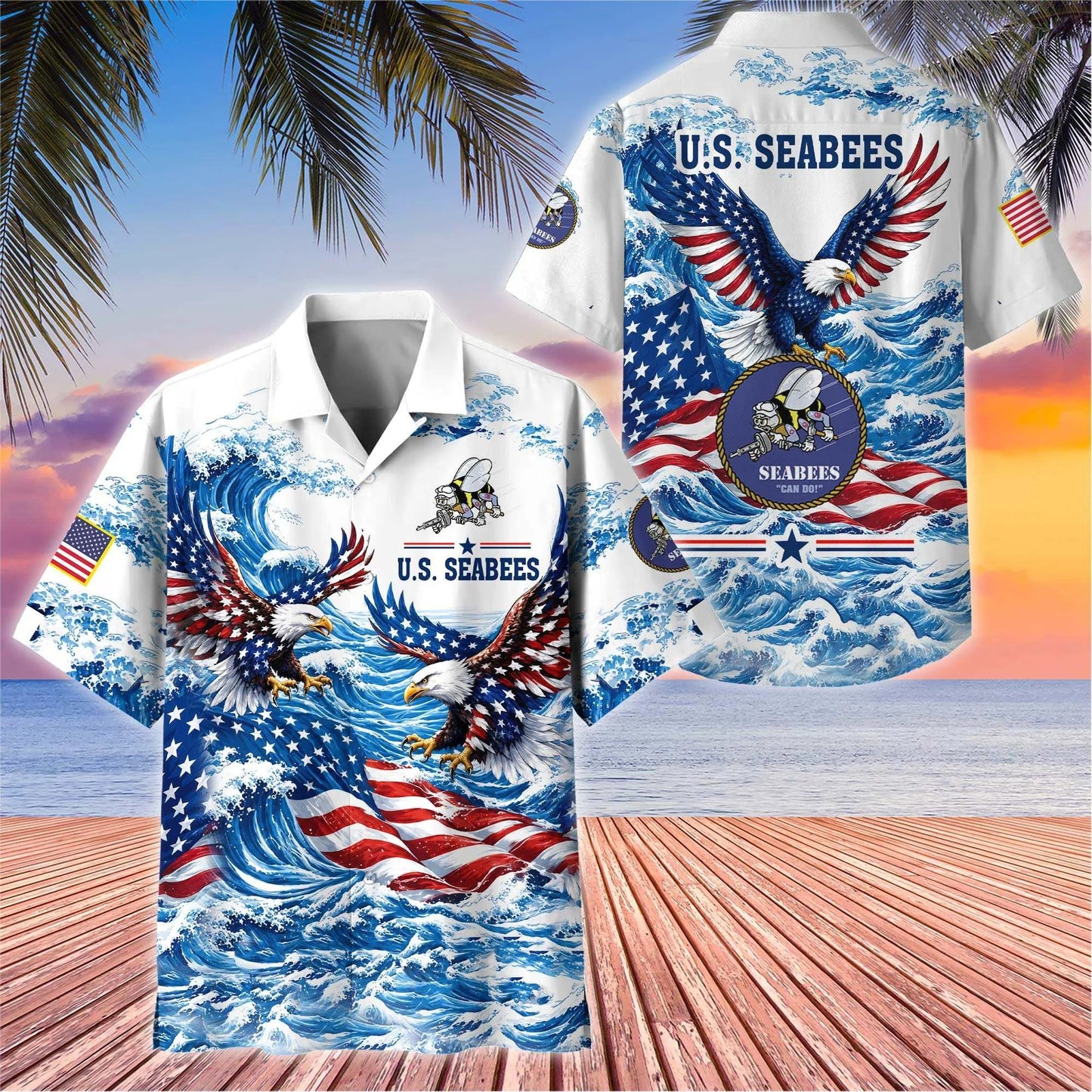Premium US Veterans Hawaiian Shirt, Gifts For US Veterans, Gifts For Father's Day, Veterans Day.