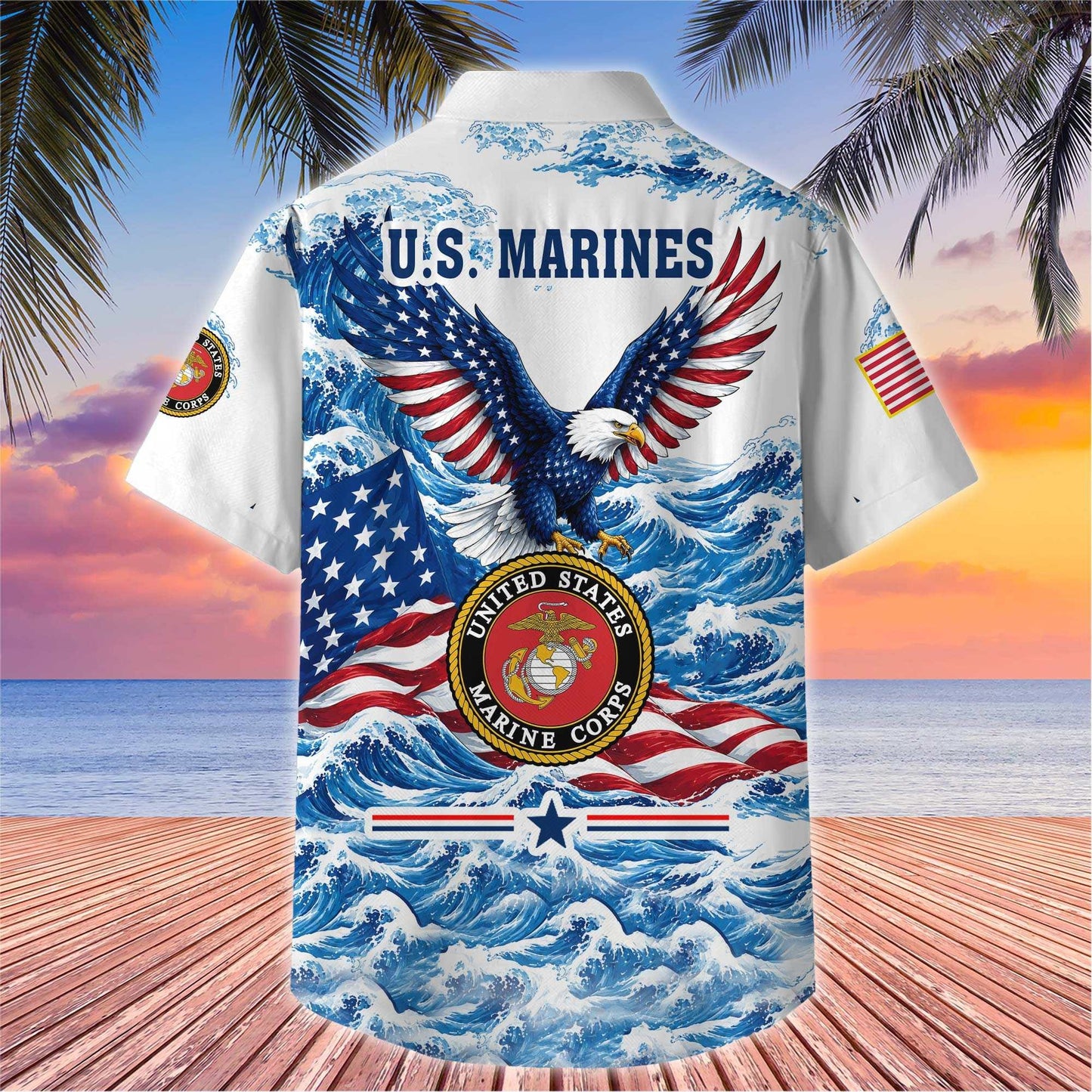 Premium US Veterans Hawaiian Shirt, Gifts For US Veterans, Gifts For Father's Day, Veterans Day.