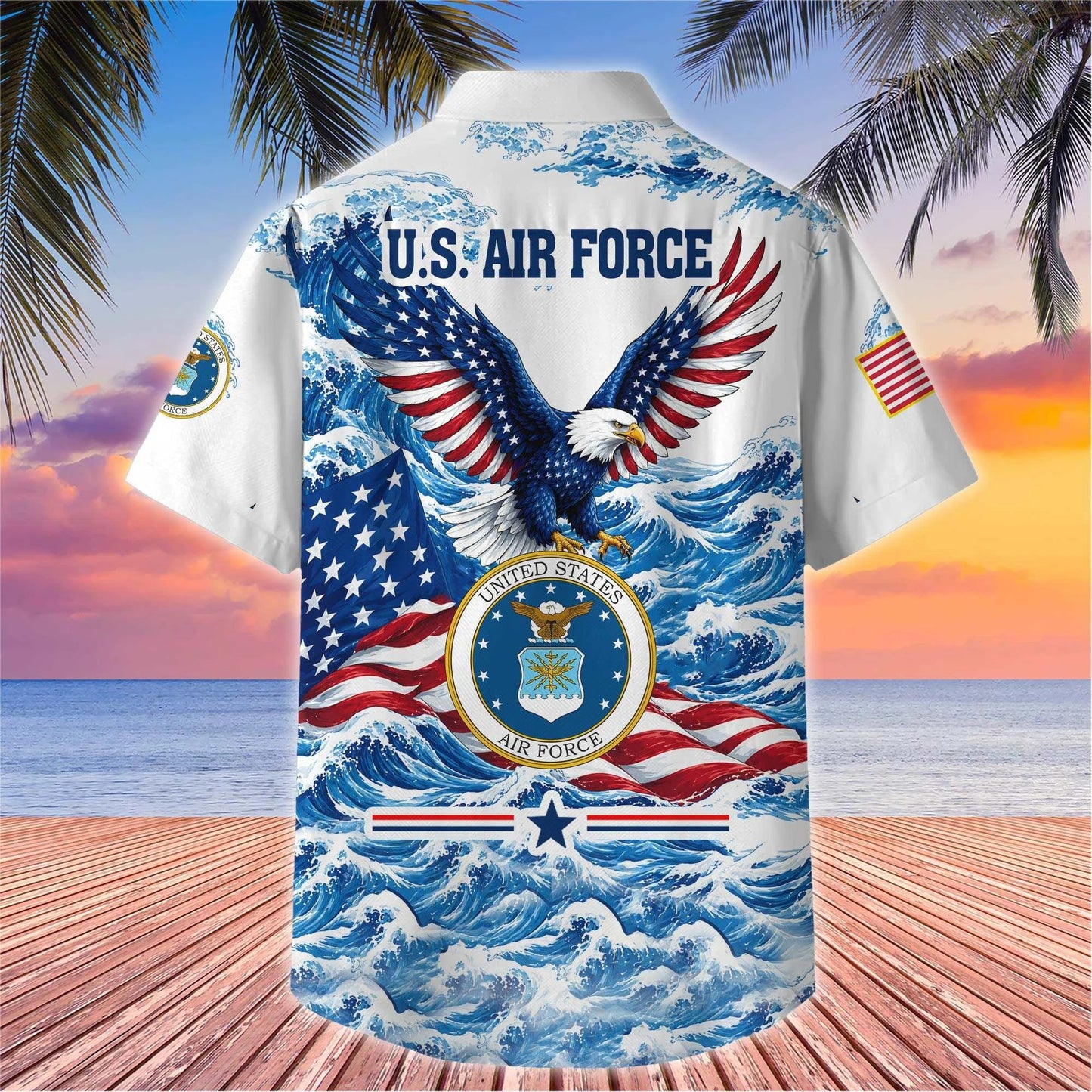 Premium US Veterans Hawaiian Shirt, Gifts For US Veterans, Gifts For Father's Day, Veterans Day.