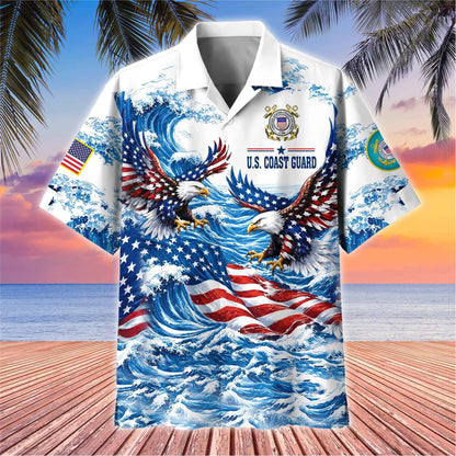Premium US Veterans Hawaiian Shirt, Gifts For US Veterans, Gifts For Father's Day, Veterans Day.