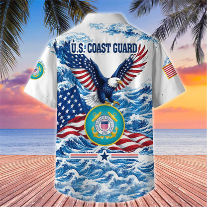 Premium US Veterans Hawaiian Shirt, Gifts For US Veterans, Gifts For Father's Day, Veterans Day.