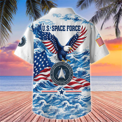 Premium US Veterans Hawaiian Shirt, Gifts For US Veterans, Gifts For Father's Day, Veterans Day.