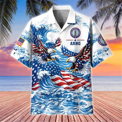 Premium US Veterans Hawaiian Shirt, Gifts For US Veterans, Gifts For Father's Day, Veterans Day.